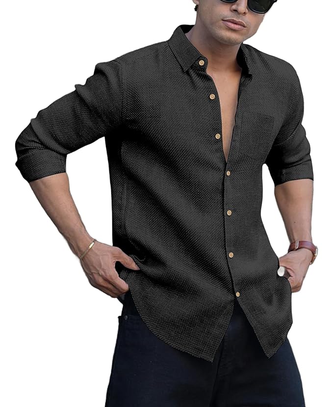 NexaFlair Men's Regular Fit Solid