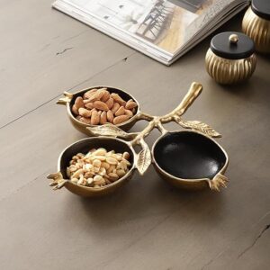 Decor de Maison Brings Handcrafted Pomegranate Metal Leaf Platter